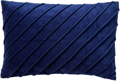 Dutch Decor Paco - Sierkussen Velvet 40x60 Cm Insignia Blue