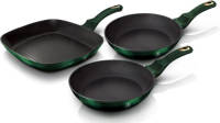 BerlingerHaus 6167 - Pannenset Met Driedubbele Titanium Coating - Emerald Collection