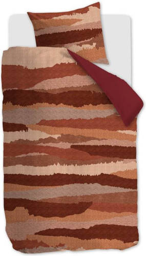 Beddinghouse William Dekbedovertrek - 1-persoons (140x200/220 Cm + 1 Sloop) - Katoen - Rood