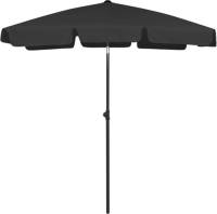 VidaXL Strandparasol 180x120 Cm Zwart