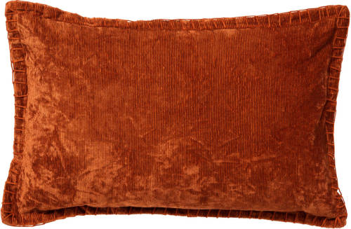 Dutch Decor Rebel - Sierkussen Velvet 30x50 Cm Potters Clay