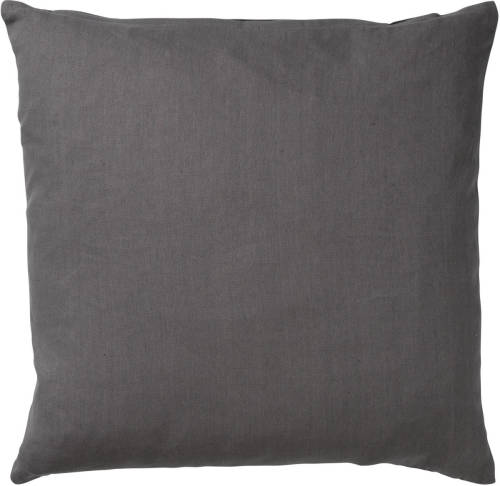 Dutch Decor James - Kussenhoes Van Katoen Charcoal Gray 45x45 Cm - Grijs - Grijs