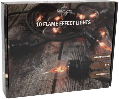 Massamarkt Vlamverlichting 10lamps Voor Buiten Warmwit