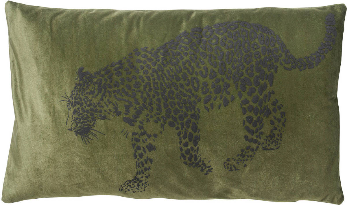 Dutch Decor Sula - Kussenhoes Met Dierenprint 30x50 Cm Chive - Groen - Groen