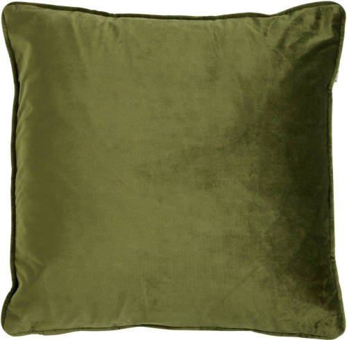 Dutch Decor - Finn - Kussenhoes Velvet 45x45 Cm Chive - Groen