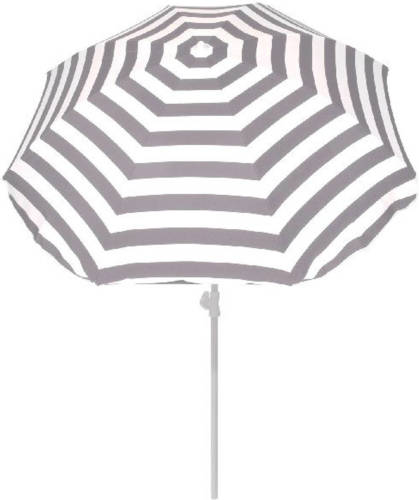 Summertime Parasol Grijs / Wit 180 Cm