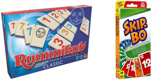 Hasbro Spellenbundel - Bordspellen - 2 Stuks - Rummikub & Skip-bo