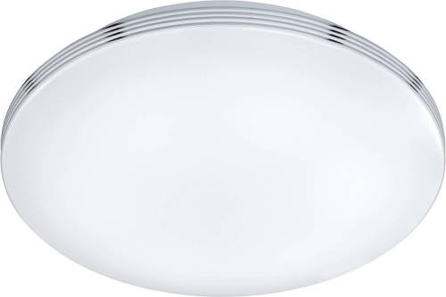 BES LED Led Plafondlamp - Trion Apity - Opbouw Rond 24w - Spatwaterdicht Ip44 - Dimbaar - Warm Wit 3000k - Glans Chroom