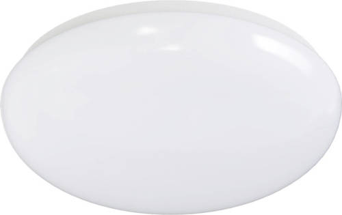 BES LED Led Plafondlamp - Aigi Arory - Opbouw Rond - 12w - Warm Wit 3000k - Mat Wit - Aluminium