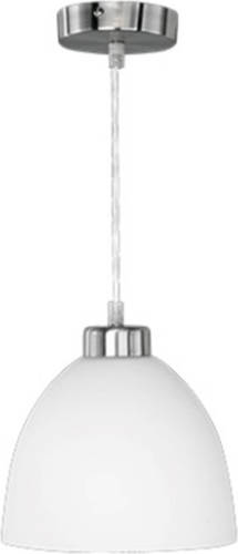 BES LED Led Hanglamp - Trion Dolina - E27 Fitting - 1-lichts - Rond - Mat Chroom - Aluminium