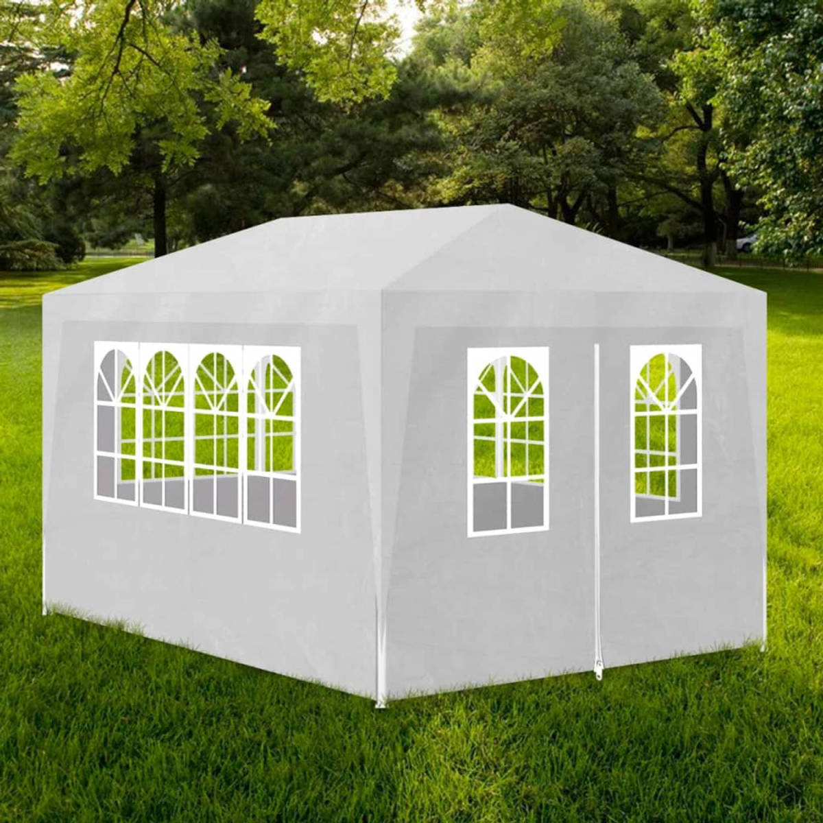 VidaXL Partytent 3x4 4zijwanden Wit