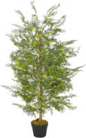 VidaXL Kunstplant Met Pot Cipresboom 120 Cm Groen