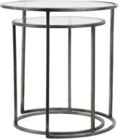 MOOS - Dua Bijzettafel S/2 Ø40x45+ø50x52 Cm Glas