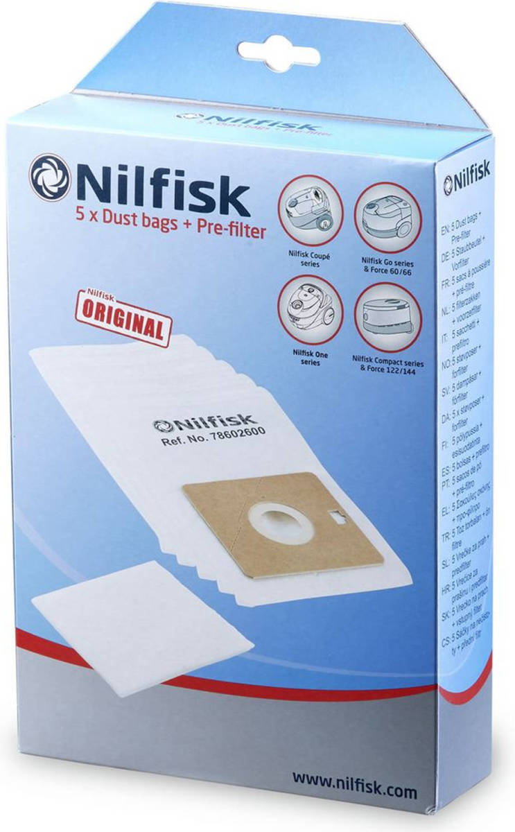 Nilfisk Stofzuigerzakken Go-coupe 5 Stuks