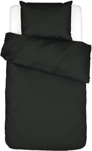 Essenza Minte Dekbedovertrek - 1-persoons (140x200/220 Cm + 1 Sloop) - Katoen Satijn - Anthracite