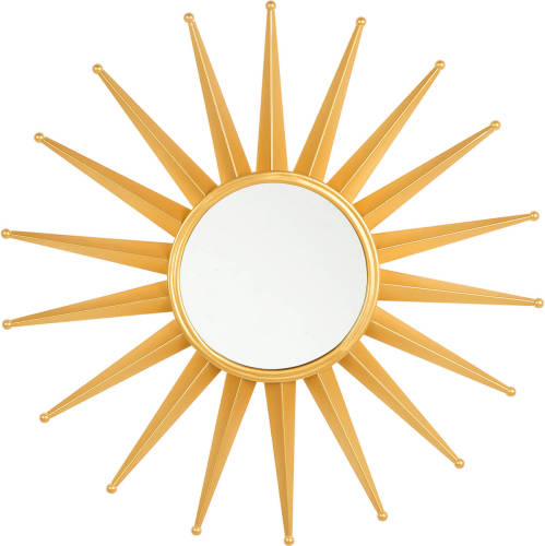 Beliani Perilli - Wandspiegel-goud-metaal