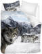 Snoozing Wolf Dekbedovertrek - Lits-jumeaux (240x200/220 Cm + 2 Slopen) - Katoen - Multi