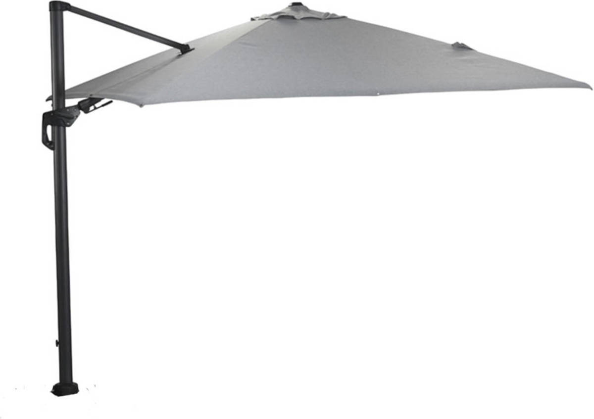 Garden Impressions Zweefparasol Hawaii Deluxe 300x300 - Donker Grijs - Licht Grijs