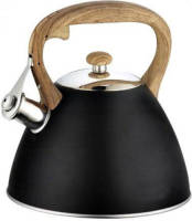 EDENBERG Eb-1995 Fluitketel - 3.0 Liter - Originele Rvs Fluitketel - Zwart