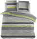 Snoozing Basha Flanel Dekbedovertrek - 2-persoons (200x200/220 Cm + 2 Slopen) - Flanel - Lime