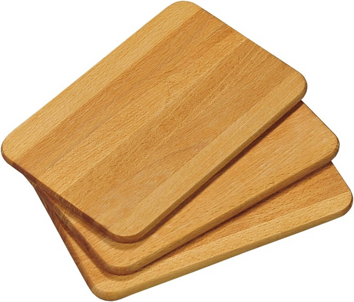 Decopatent 3 Stuks Fsc® Beuken Houten Ontbijtborden - Snijplanken Set