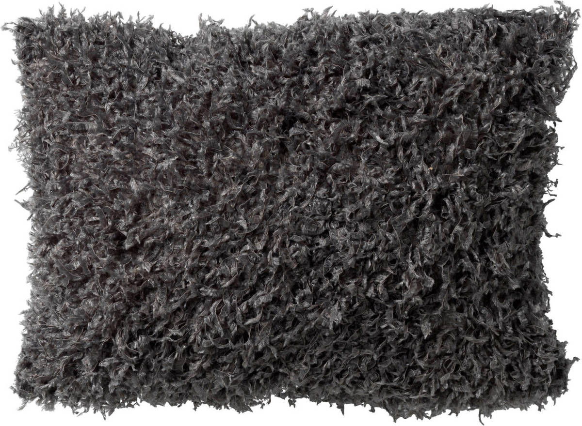 Dutch Decor Veera - Kussenhoes Met Imitatiebont Charcoal Grey 30x50 Cm