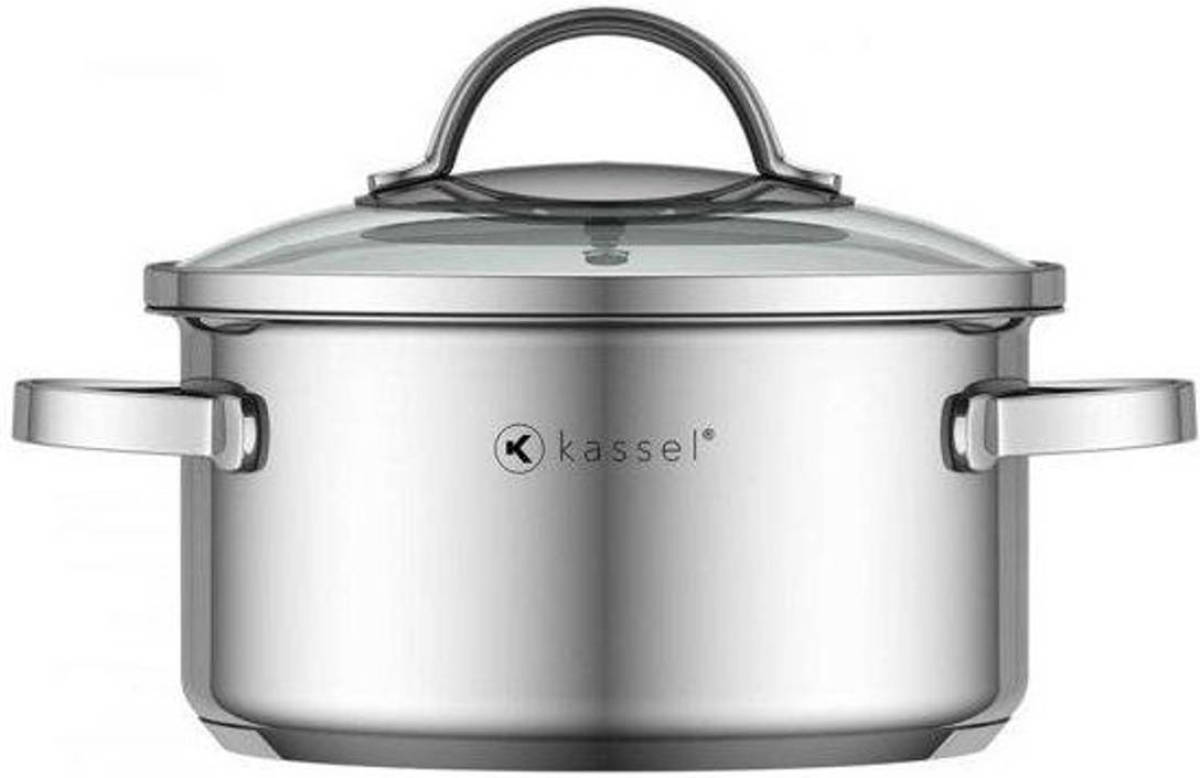 Kassel Alice - Kookpan Met Deksel - Ø 18 Cm - Rvs