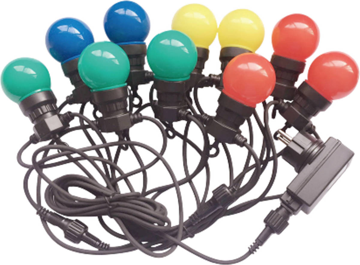 V-tac Vt-70510 Lichtsnoer - Waterdicht - 10 Led Lampen - Rgb - 5m