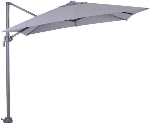 Garden Impressions Zweefparasol Hawaii S 250x250 - Donker Grijs - Licht Grijs