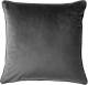 Dutch Decor Finn - Sierkussen Velvet Charcoal Gray 60x60 Cm