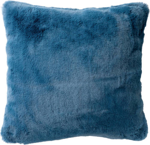 Dutch Decor Zaya - Sierkussen Unikleur Provincial Blue 45x45 Cm