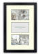 ZEP - Houten Multi Fotolijst Met Passepartout Regent 5 Zwart Formaat 3x 10x15 (23x40) - V33105