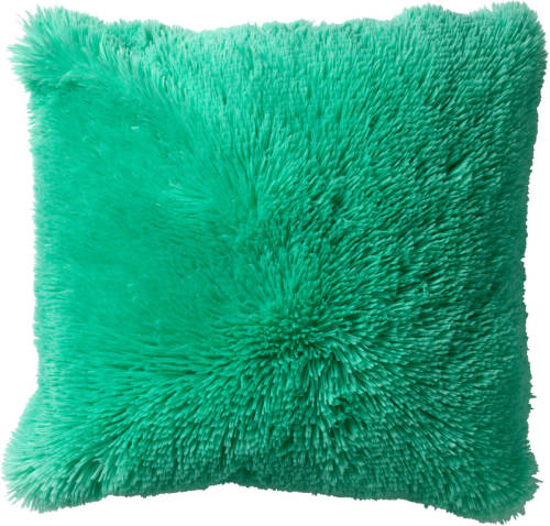 Dutch Decor Fluffy - Sierkussen Unikleur Spearmint 45x45 Cm