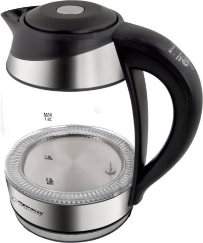 Esperanza - Glazen Waterkoker - 1,7 Liter - 2200w