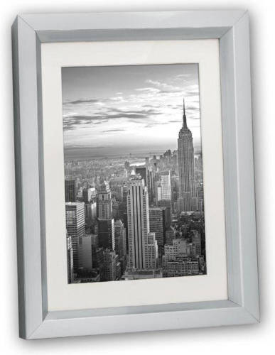 ZEP - Kunststof Fotolijst Madison Silver Formaat 10x15 / 15x20 - Mt68s