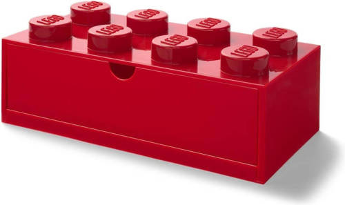 LEGO Bureaulade 8 Noppen 15,8 X 31,6 Cm Polypropeen Rood