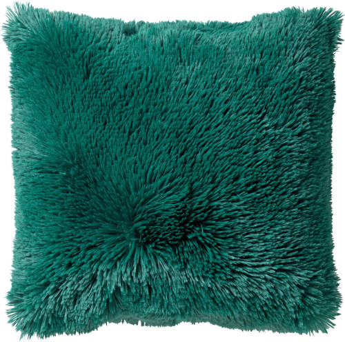 Dutch Decor Fluffy - Sierkussen Unikleur Galapagos Green 45x45 Cm