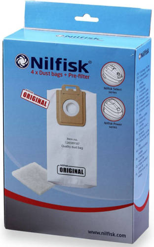Nilfisk Stofzuigerzakken Power-select 4 Stuks