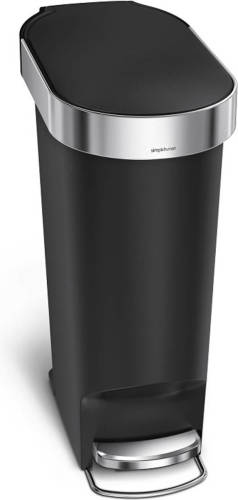 Afvalemmer Slim - 40 Liter - Zwart - Simplehuman