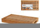 Gerimport - Bamboe Broodsnijplank Met Handig Kruimelreservoir - Stokbroodplank - Snijplank - 34x20cm - Bruin