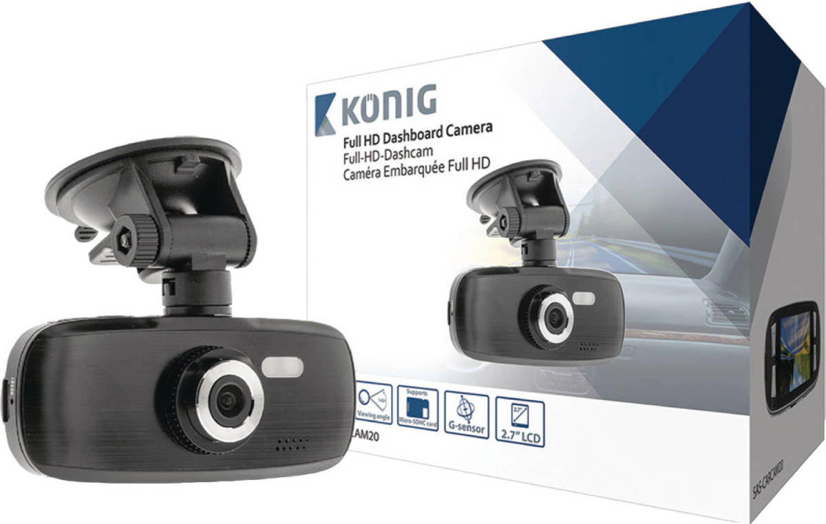 Konig "2.7"""" Dashboard-camera"