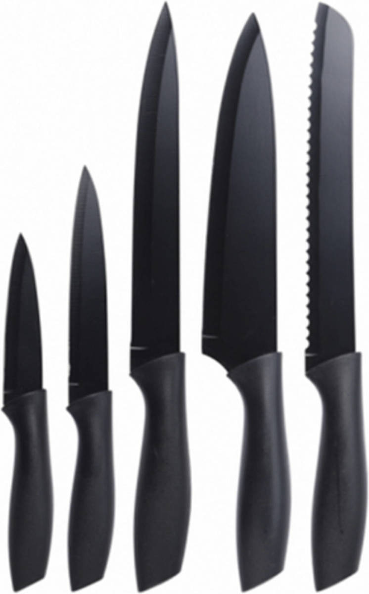 Excellent Houseware Black Style Messenset (5 Stuks)