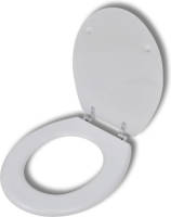 VidaXL Toiletbril Simpel Ontwerp Mdf Wit