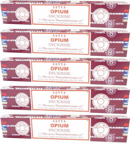 Hem 5x Nag Champa Wierook Opium 15 Gram - Wierookstokjes
