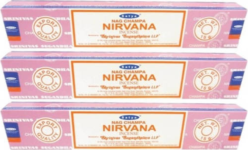 Hem 3x Nag Champa Wierook Nirvana 15 Gram - Wierookstokjes