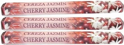 Hem 3x Pakje Wierook Stokjes Cherry Jasmine - Wierookstokjes