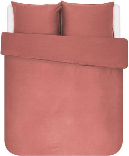 Essenza Minte Dekbedovertrek - Lits-jumeaux (240x200/220 Cm + 2 Slopen) - Katoen Satijn - Dusty Rose