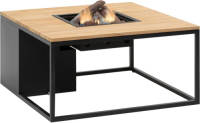Cosi Fires Cosiloft 100 Black/teak Vierkant