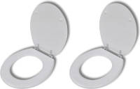VidaXL Toiletbrillen Met Deksels 2 St Mdf Wit