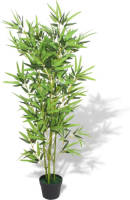VidaXL Kunstplant Met Pot Bamboe 120 Cm Groen